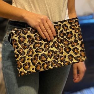 Veronica Beard Leopard Clutch